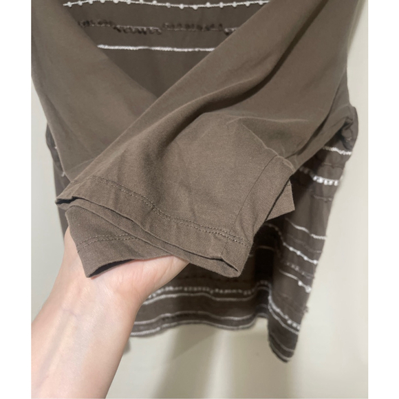 NWOT Women’s Chico's Plus Size 3/ XL Brown Silver Embellished Tunic Top - Picture 6 of 8